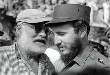 hemingway_con_Fidel_Castro